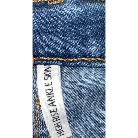 Rag & Bone High Rise Ankle Skinny Frayed Hem Womens Sz 25 Distressed‎ Normcore - Picture 9 of 13